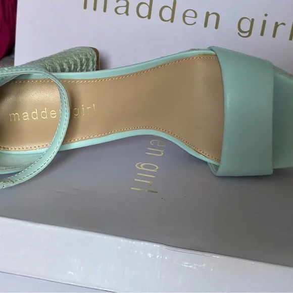 Madden Girl Mint Braided Platform Heel Sandal - Picture 2 of 5